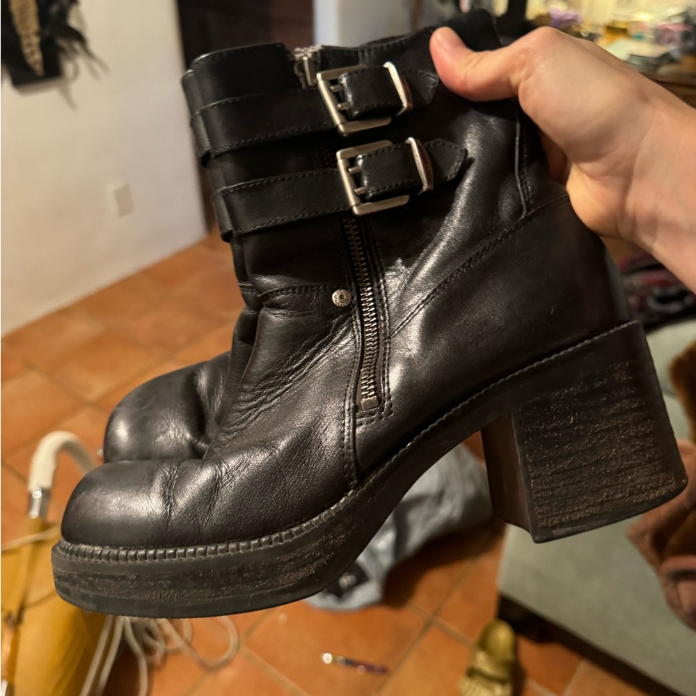 Harley Davidson Leather Boots 8
